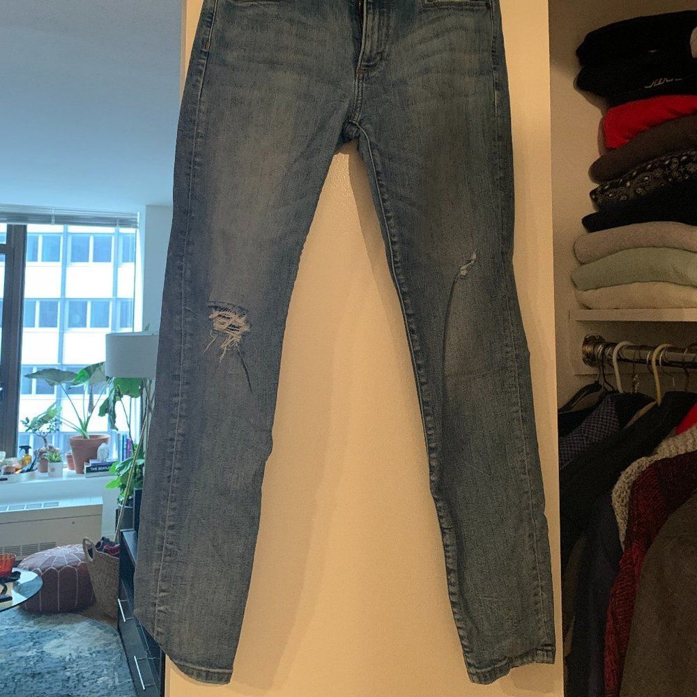 Banana Republic Mid-rise Distressed Skinny Jeans - Picture 2 of 4